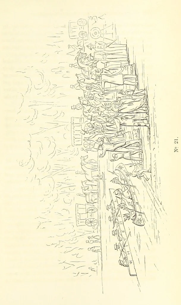 An illustration from Catlin's Notes of Eight Years' Travels and Residence in Europe, with the North American Indian Collection. With anecdotes and incidents of the travels and adventures of three different parties of American Indians, whom he introduced to the Courts of England, France and Belgium, 1848, leaf 663