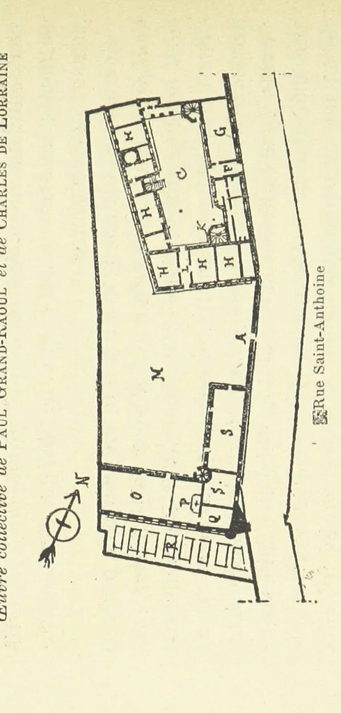 An illustration from Histoire du Collège des Bons-Enfants de l'Université de Reims depuis son origine jusqu'à ses récentes transformations ... Édition ornée de plans, gravures et vignettes, etc, 1885, leaf 238