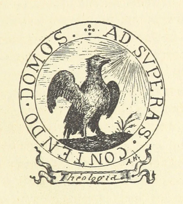 An illustration from Histoire du Collège des Bons-Enfants de l'Université de Reims depuis son origine jusqu'à ses récentes transformations ... Édition ornée de plans, gravures et vignettes, etc, 1885, leaf 395