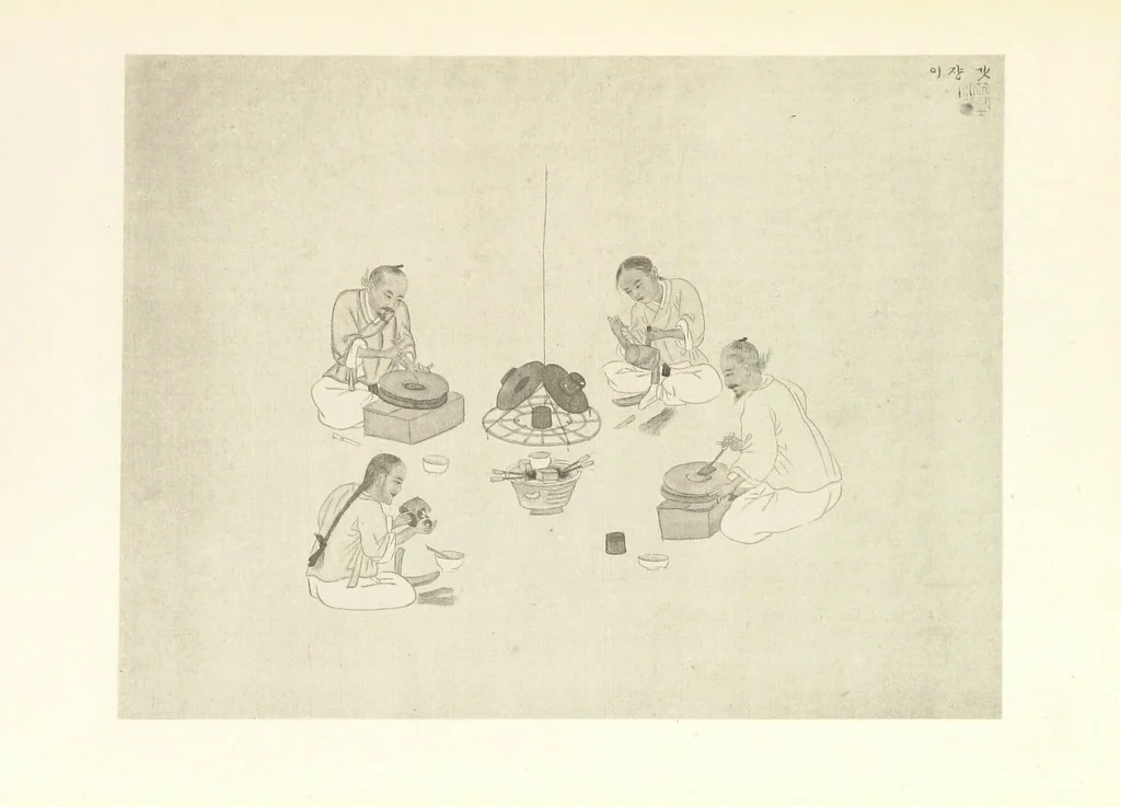 An illustration from Korea and the Sacred White Mountain ... with an account of an ascent of the White Mountain by Captain H. E. Goold-Adams. With ... illustrations and ... maps, 1894, leaf 131