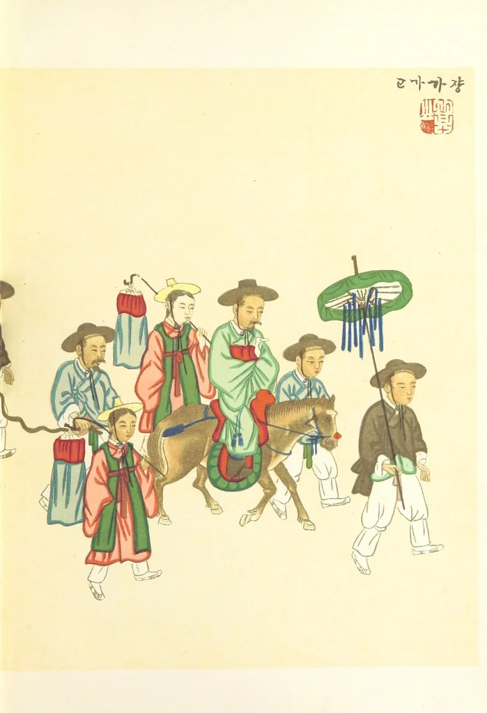 An illustration from Korea and the Sacred White Mountain ... with an account of an ascent of the White Mountain by Captain H. E. Goold-Adams. With ... illustrations and ... maps, 1894, leaf 177