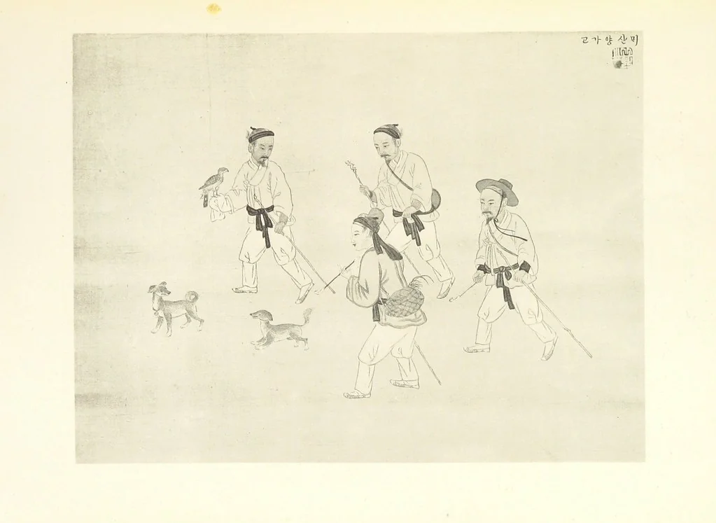 An illustration from Korea and the Sacred White Mountain ... with an account of an ascent of the White Mountain by Captain H. E. Goold-Adams. With ... illustrations and ... maps, 1894, leaf 201
