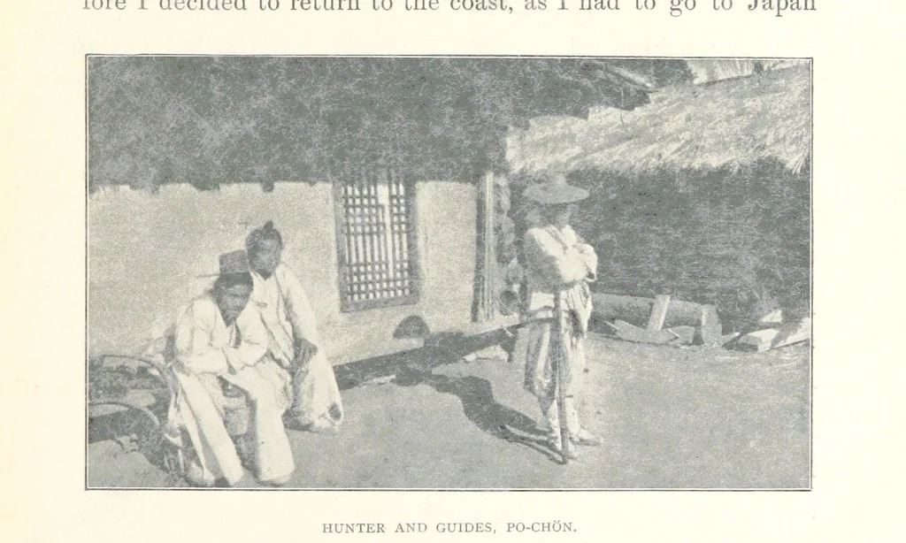 An illustration from Korea and the Sacred White Mountain ... with an account of an ascent of the White Mountain by Captain H. E. Goold-Adams. With ... illustrations and ... maps, 1894, leaf 207