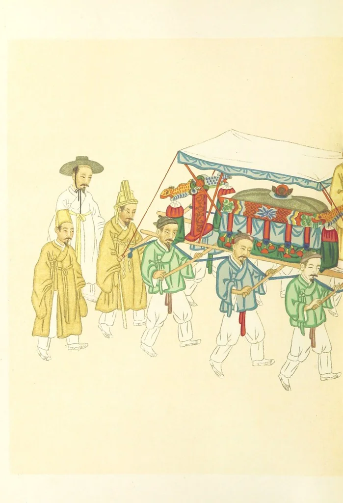 An illustration from Korea and the Sacred White Mountain ... with an account of an ascent of the White Mountain by Captain H. E. Goold-Adams. With ... illustrations and ... maps, 1894, leaf 256
