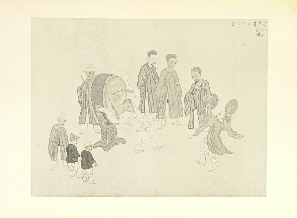 An illustration from Korea and the Sacred White Mountain ... with an account of an ascent of the White Mountain by Captain H. E. Goold-Adams. With ... illustrations and ... maps, 1894, leaf 267