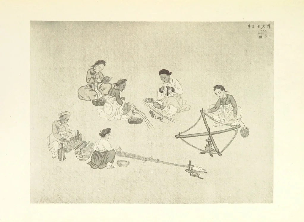 An illustration from Korea and the Sacred White Mountain ... with an account of an ascent of the White Mountain by Captain H. E. Goold-Adams. With ... illustrations and ... maps, 1894, leaf 55
