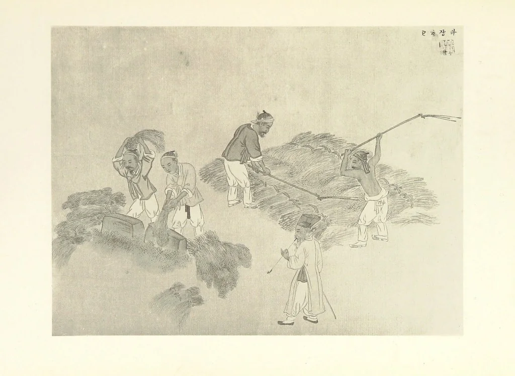 An illustration from Korea and the Sacred White Mountain ... with an account of an ascent of the White Mountain by Captain H. E. Goold-Adams. With ... illustrations and ... maps, 1894, leaf 97