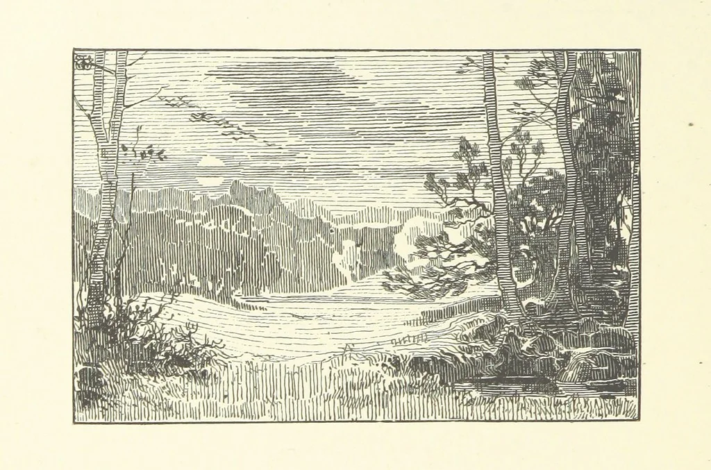 An illustration from Logroño. A metric drama in two acts ... With twenty-nine illustrations by T. Walter Wilson, 1877, leaf 28
