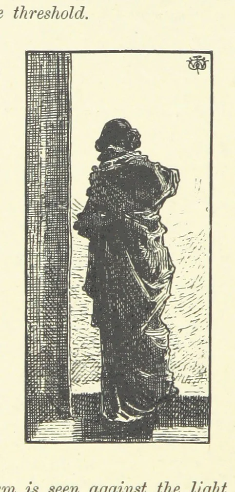 An illustration from Logroño. A metric drama in two acts ... With twenty-nine illustrations by T. Walter Wilson, 1877, leaf 48