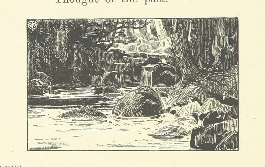 An illustration from Logroño. A metric drama in two acts ... With twenty-nine illustrations by T. Walter Wilson, 1877, leaf 62