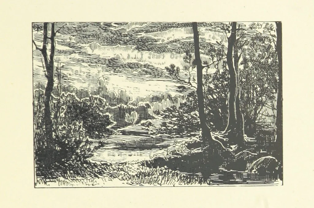 An illustration from Logroño. A metric drama in two acts ... With twenty-nine illustrations by T. Walter Wilson, 1877, leaf 93