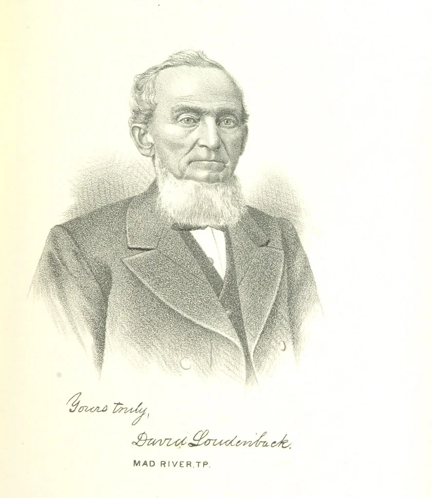 An illustration from The History of Champaign County, Ohio, containing a history of the county [by J. W. Ogden] ... history of Ohio, etc., etc. Illustrated, 1881, leaf 255