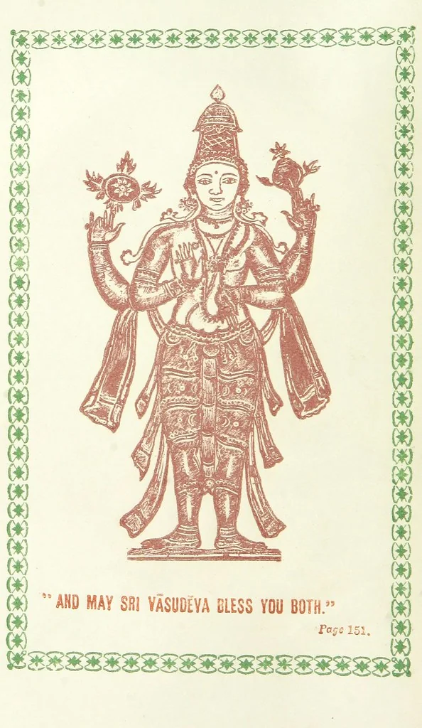An illustration from Chandrahāsa. An ancient Indian monarch. A romance, 1881, leaf 6