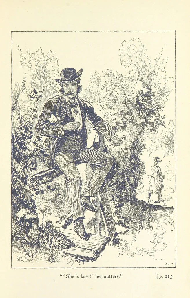 An illustration from More Precious than Gold, 1889, leaf 115