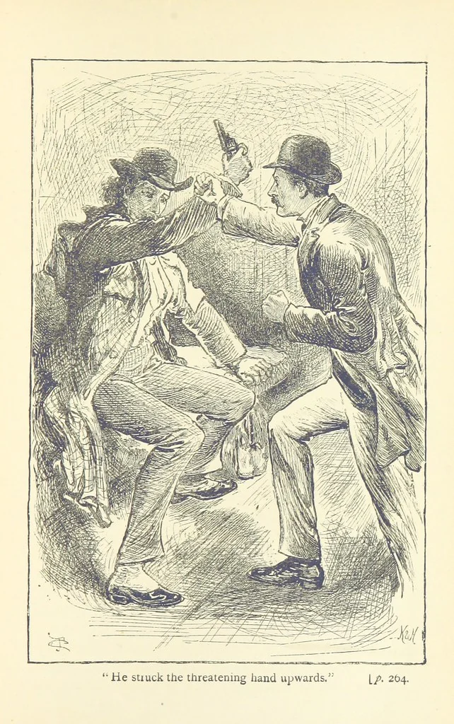 An illustration from More Precious than Gold, 1889, leaf 269