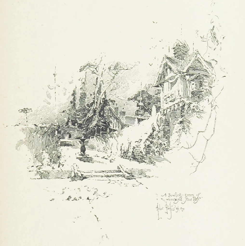 An illustration from Cherry & Violet, a tale of the Great Plague. By the author of “Mary Powell” [i.e. Anne Manning], 1897, leaf 329