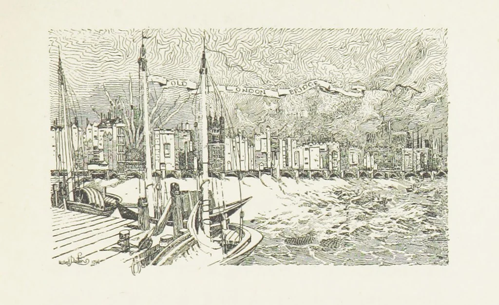 An illustration from Cherry & Violet, a tale of the Great Plague. By the author of “Mary Powell” [i.e. Anne Manning], 1897, leaf 45