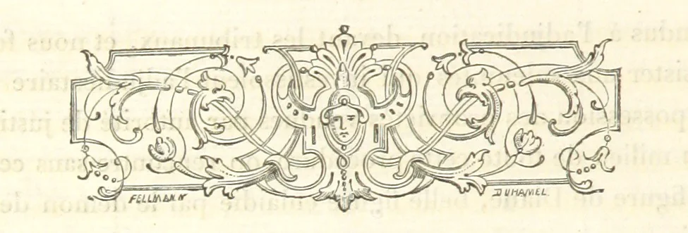 An illustration from Archives du château de Chenonceau. Diane de Poitiers au Conseil du Roi. Épisode de l'histoire de Chenonceau sous François Ier et Henry II, 1532-1556 ... Publié ... avec une introduction par M. l'abbé C. Chevalier, 1866, leaf 14