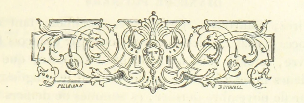 An illustration from Archives du château de Chenonceau. Diane de Poitiers au Conseil du Roi. Épisode de l'histoire de Chenonceau sous François Ier et Henry II, 1532-1556 ... Publié ... avec une introduction par M. l'abbé C. Chevalier, 1866, leaf 193
