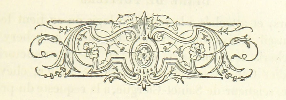 An illustration from Archives du château de Chenonceau. Diane de Poitiers au Conseil du Roi. Épisode de l'histoire de Chenonceau sous François Ier et Henry II, 1532-1556 ... Publié ... avec une introduction par M. l'abbé C. Chevalier, 1866, leaf 201