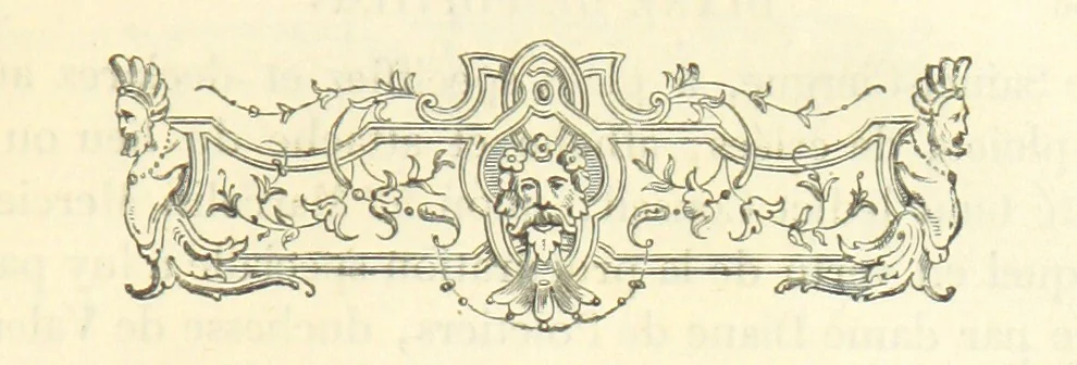 An illustration from Archives du château de Chenonceau. Diane de Poitiers au Conseil du Roi. Épisode de l'histoire de Chenonceau sous François Ier et Henry II, 1532-1556 ... Publié ... avec une introduction par M. l'abbé C. Chevalier, 1866, leaf 213
