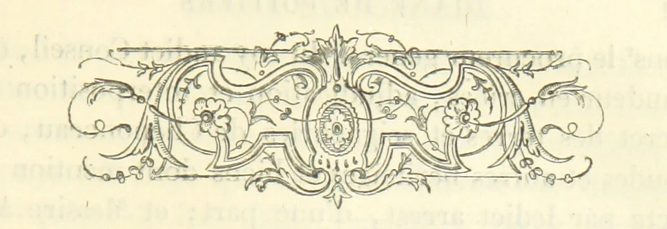 An illustration from Archives du château de Chenonceau. Diane de Poitiers au Conseil du Roi. Épisode de l'histoire de Chenonceau sous François Ier et Henry II, 1532-1556 ... Publié ... avec une introduction par M. l'abbé C. Chevalier, 1866, leaf 249