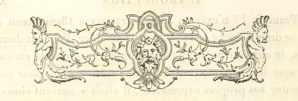 An illustration from Archives du château de Chenonceau. Diane de Poitiers au Conseil du Roi. Épisode de l'histoire de Chenonceau sous François Ier et Henry II, 1532-1556 ... Publié ... avec une introduction par M. l'abbé C. Chevalier, 1866, leaf 26