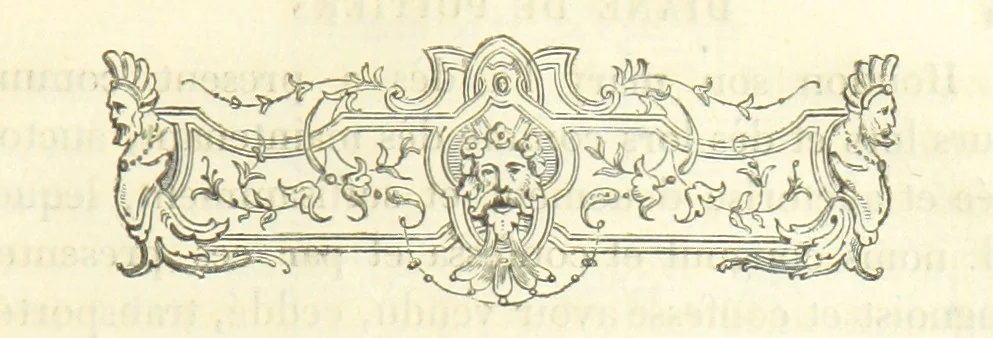 An illustration from Archives du château de Chenonceau. Diane de Poitiers au Conseil du Roi. Épisode de l'histoire de Chenonceau sous François Ier et Henry II, 1532-1556 ... Publié ... avec une introduction par M. l'abbé C. Chevalier, 1866, leaf 301
