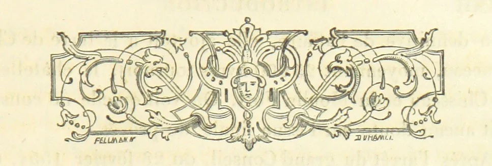 An illustration from Archives du château de Chenonceau. Diane de Poitiers au Conseil du Roi. Épisode de l'histoire de Chenonceau sous François Ier et Henry II, 1532-1556 ... Publié ... avec une introduction par M. l'abbé C. Chevalier, 1866, leaf 41