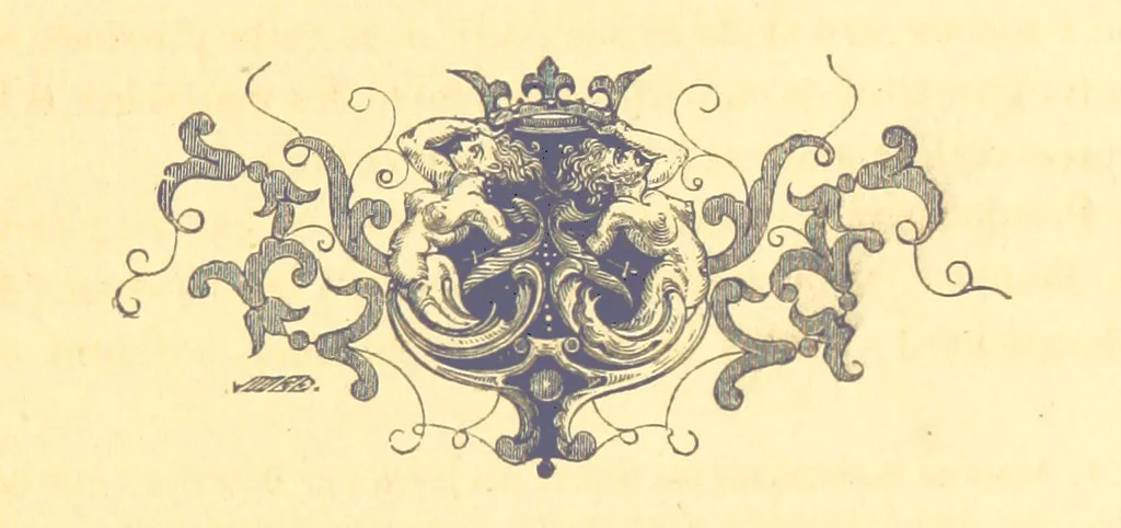 An illustration from Archives royales de Chenonceau. Pièces historiques relatives à la chastellenie de Chenonceau sous Louis XII, François Ier et Henry II, Diane de Poitiers et Catherine de Médicis. Publiées ... et avec une introduction par M. l'abbé C. Chevalier, 1864, leaf 25