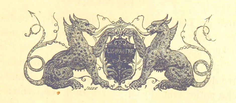 An illustration from Archives royales de Chenonceau. Pièces historiques relatives à la chastellenie de Chenonceau sous Louis XII, François Ier et Henry II, Diane de Poitiers et Catherine de Médicis. Publiées ... et avec une introduction par M. l'abbé C. Chevalier, 1864, leaf 355