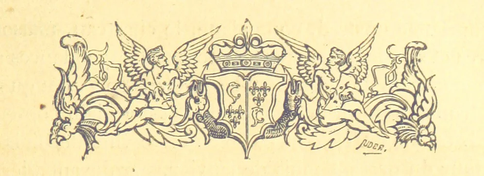 An illustration from Archives royales de Chenonceau. Pièces historiques relatives à la chastellenie de Chenonceau sous Louis XII, François Ier et Henry II, Diane de Poitiers et Catherine de Médicis. Publiées ... et avec une introduction par M. l'abbé C. Chevalier, 1864, leaf 367
