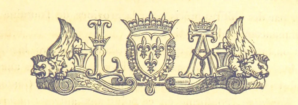 An illustration from Archives royales de Chenonceau. Pièces historiques relatives à la chastellenie de Chenonceau sous Louis XII, François Ier et Henry II, Diane de Poitiers et Catherine de Médicis. Publiées ... et avec une introduction par M. l'abbé C. Chevalier, 1864, leaf 87
