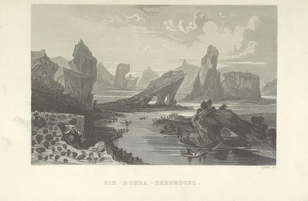 An illustration from China, historisch romantisch, malerisch. [A translation of parts of “China, in a series of views ... By Thomas Allom Esq. with historical and descriptive notes by the Rev. G. N. Wright.” With a selection from the engravings, 1843, leaf 407
