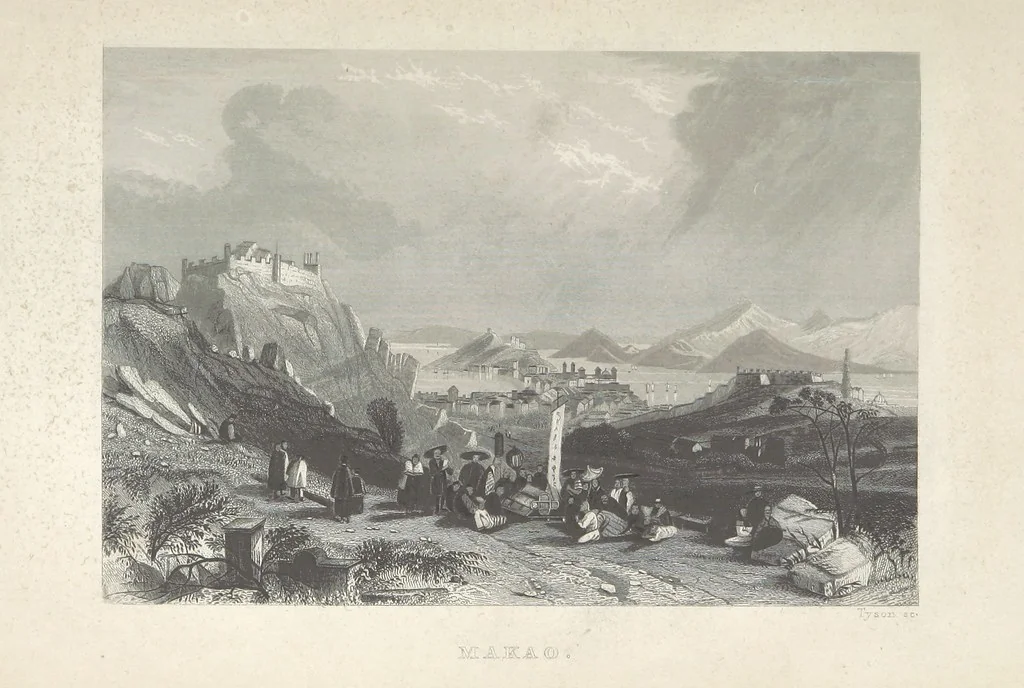 An illustration from China, historisch romantisch, malerisch. [A translation of parts of “China, in a series of views ... By Thomas Allom Esq. with historical and descriptive notes by the Rev. G. N. Wright.” With a selection from the engravings, 1843, leaf 417