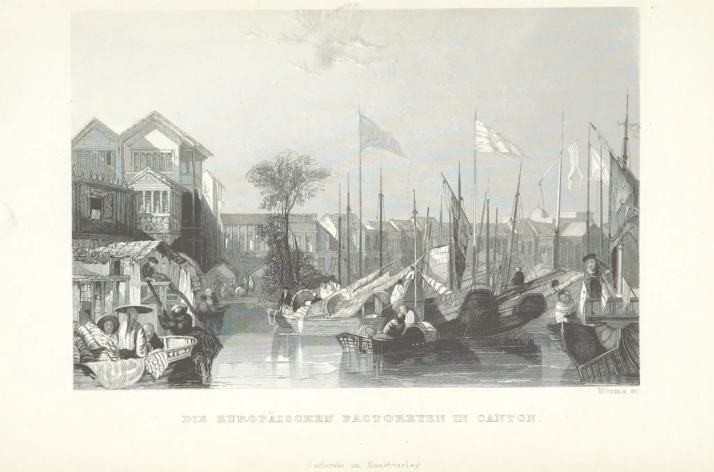 An illustration from China, historisch romantisch, malerisch. [A translation of parts of “China, in a series of views ... By Thomas Allom Esq. with historical and descriptive notes by the Rev. G. N. Wright.” With a selection from the engravings, 1843, leaf 439