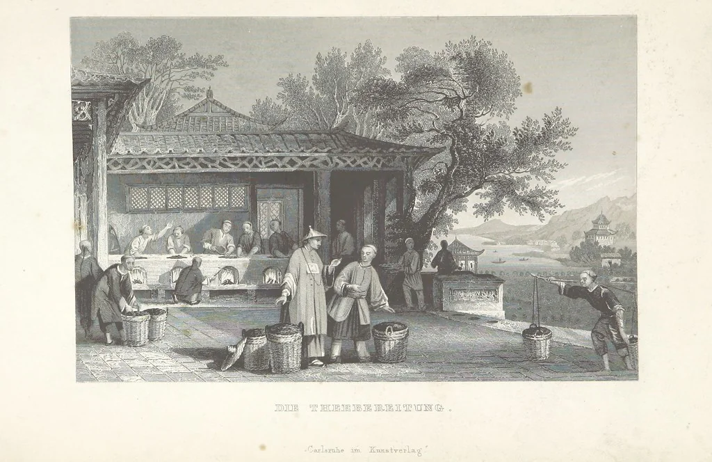 An illustration from China, historisch romantisch, malerisch. [A translation of parts of “China, in a series of views ... By Thomas Allom Esq. with historical and descriptive notes by the Rev. G. N. Wright.” With a selection from the engravings, 1843, leaf 459