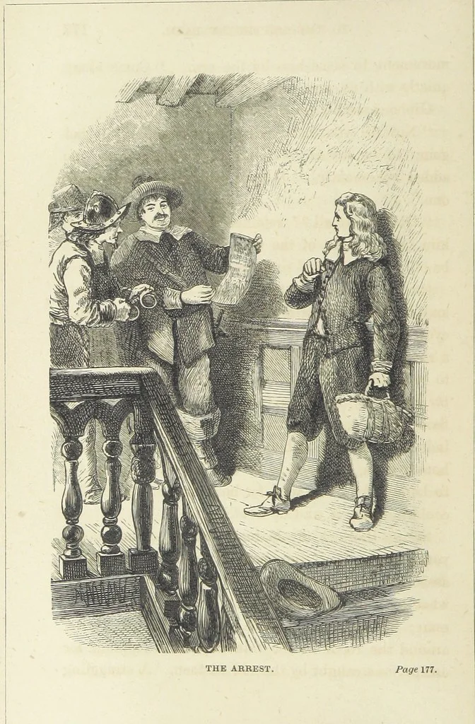 An illustration from The Carved Cartoon: a picture of the past, 1874, leaf 202