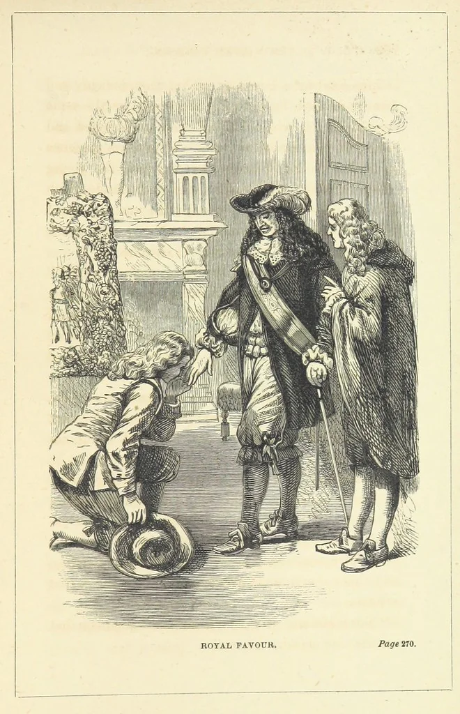 An illustration from The Carved Cartoon: a picture of the past, 1874, leaf 297