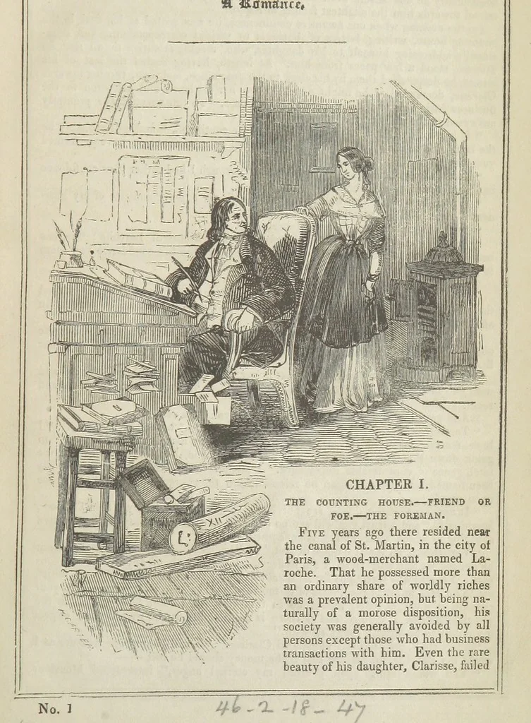 An illustration from Clarisse: or the Merchant's daughter. A romance, 1847, leaf 13