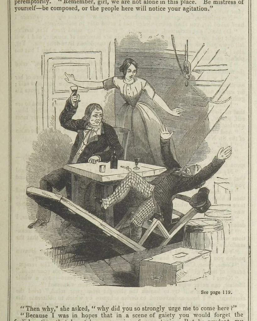 An illustration from Clarisse: or the Merchant's daughter. A romance, 1847, leaf 149