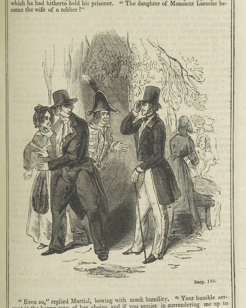An illustration from Clarisse: or the Merchant's daughter. A romance, 1847, leaf 157
