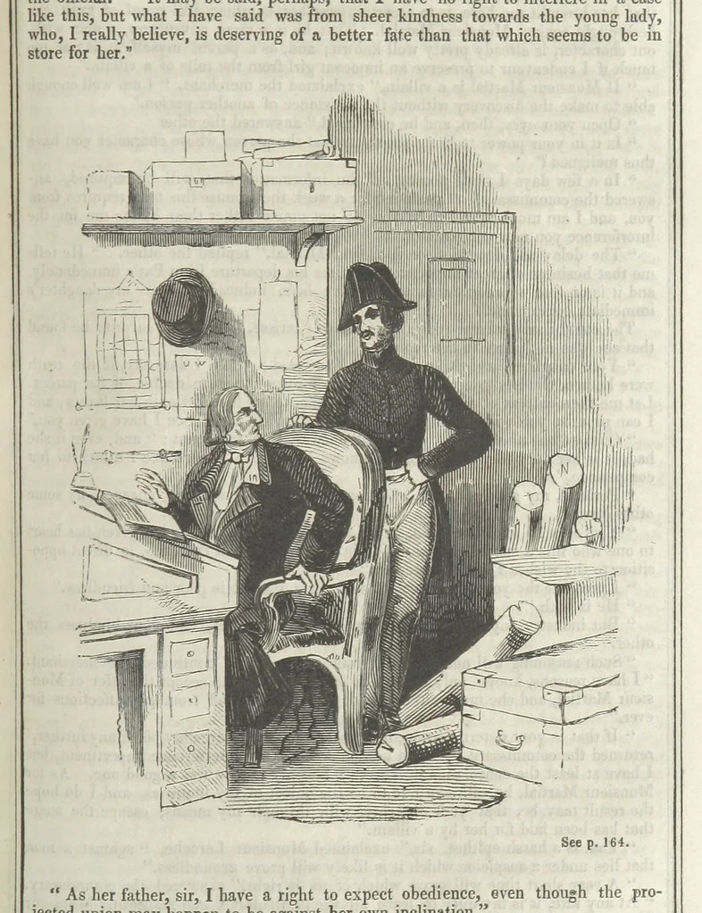 An illustration from Clarisse: or the Merchant's daughter. A romance, 1847, leaf 181