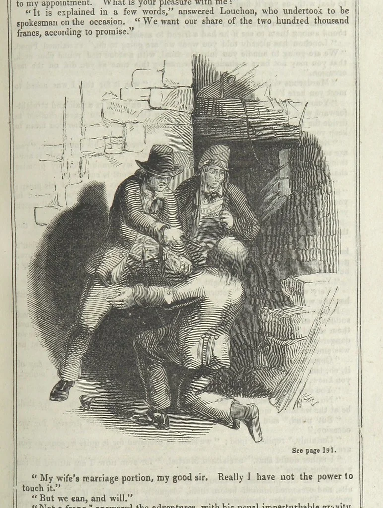 An illustration from Clarisse: or the Merchant's daughter. A romance, 1847, leaf 197