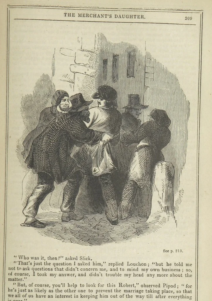 An illustration from Clarisse: or the Merchant's daughter. A romance, 1847, leaf 221