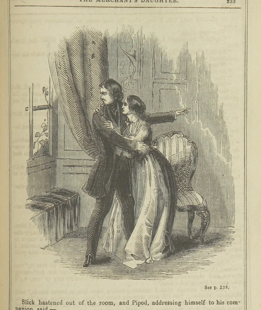 An illustration from Clarisse: or the Merchant's daughter. A romance, 1847, leaf 245