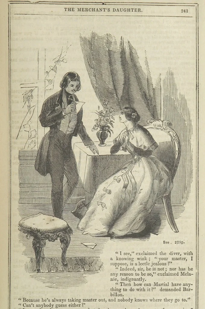 An illustration from Clarisse: or the Merchant's daughter. A romance, 1847, leaf 253