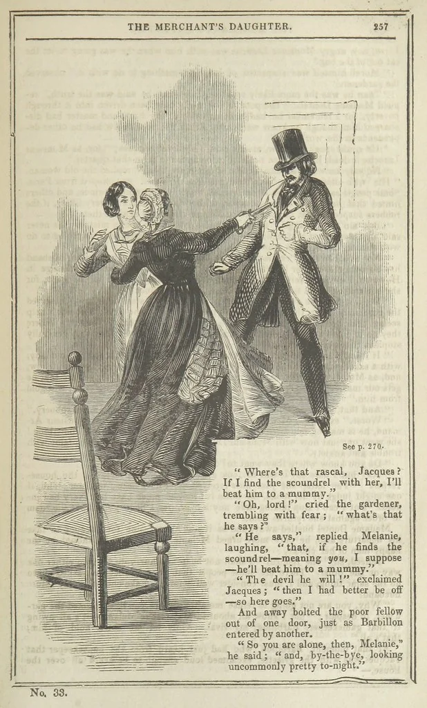 An illustration from Clarisse: or the Merchant's daughter. A romance, 1847, leaf 269