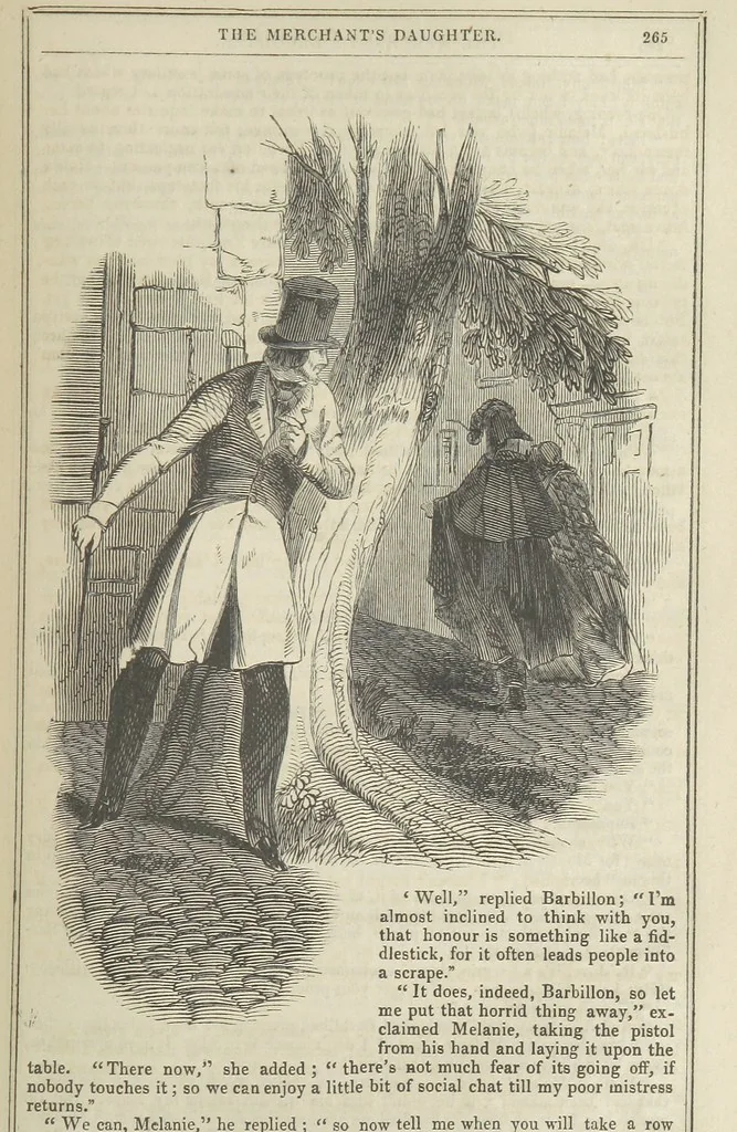An illustration from Clarisse: or the Merchant's daughter. A romance, 1847, leaf 277