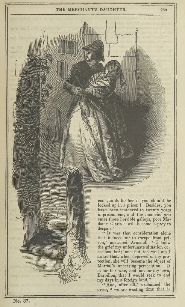 An illustration from Clarisse: or the Merchant's daughter. A romance, 1847, leaf 301